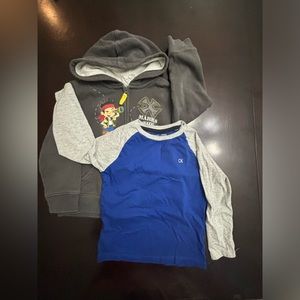 Bundle: Disney Hoodie and Calvin Klein top for 4T